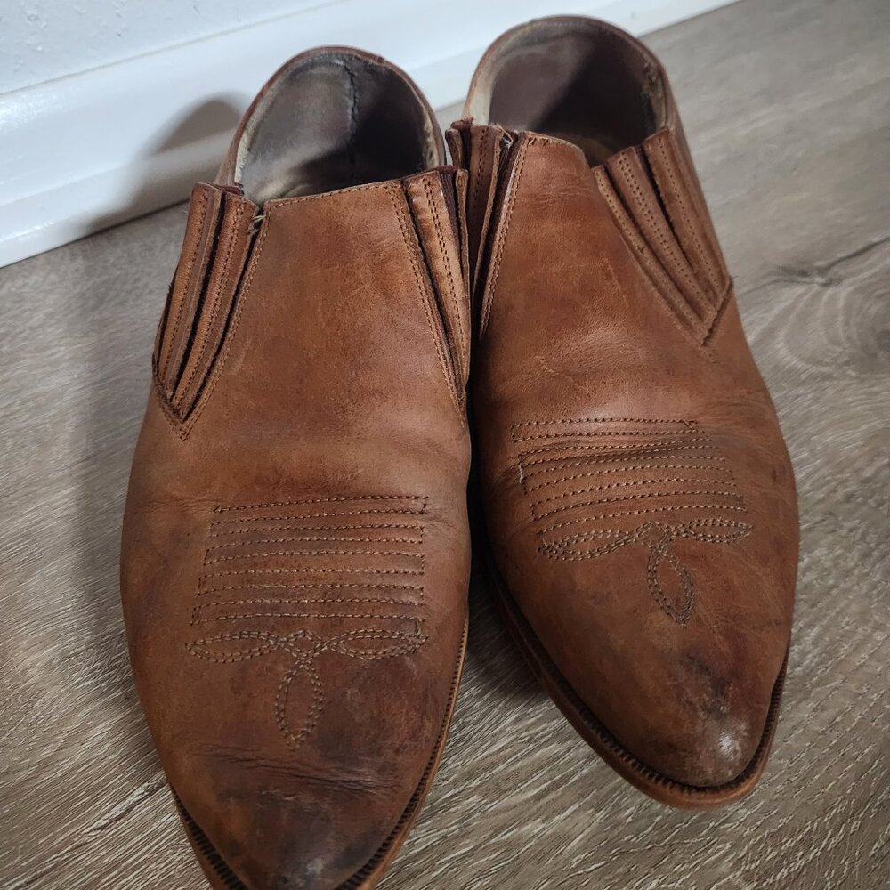VINTAGE Leather Flat Boots